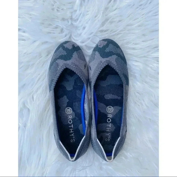 Rothy’s The Flat in Grey Camo - Picture 1 of 3